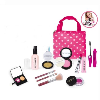 Children Cosmetics Toy Set Simulation Girl Make-up Pretend Play Toys, Style: 11 PCS / Set Polka Dot Bag - Image 2