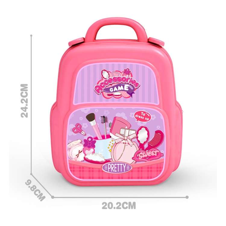 Educational Toys Children Simulation Pretend Play House Toys Kit Backpack(Dressing) - Image 3