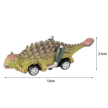 GJ305 3 PCS Inertia Pull Back Dinosaur Toy Model Car Children Educational Toys(Jialong) - Image 2