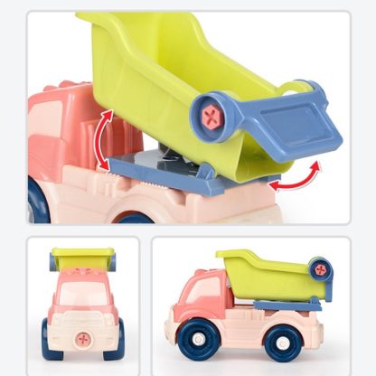 Children Education Engineering Vehicle DIY Toy Detachable Multifunctional Assembly Car(Dump Truck) - Image 3