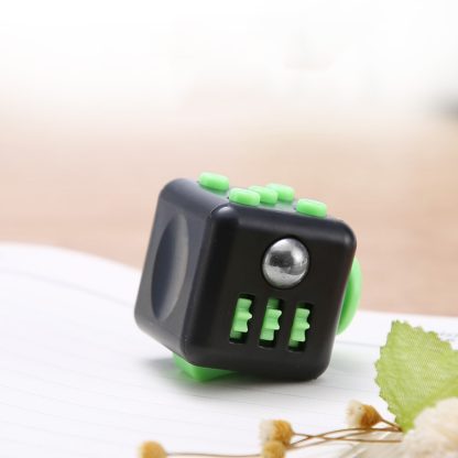 3 PCS Decompression Cube Toy Adult Decompression Dice, Colour:  Black+Green