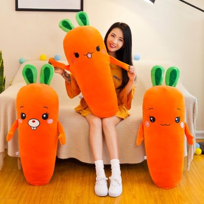 Carrot Plush Toy Large Long Down Cotton Doll Pillow, Height: 70cm(Poor Pouting) - Image 2