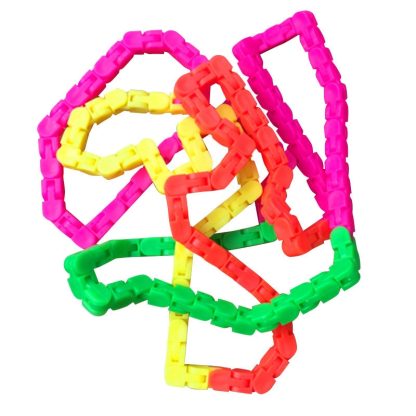 10 PCS Children And Adults Puzzle Decompression 24-Segment Chain DIY Bicycle Chain Toy(Rose Red Green) - Image 3