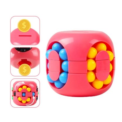 2 PCS Children Puzzle Decompression Cube Ball Toy Piggy Bank(Red) - Image 2