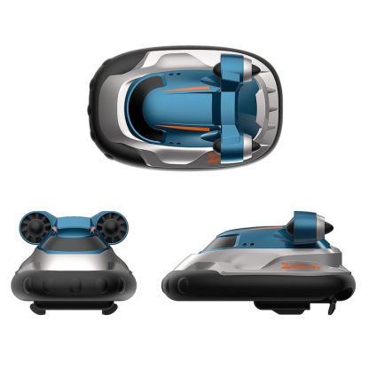 Children 2.4G Wireless Mini Remote Control Boat Toy Electric Hovercraft Water Model(Blue)