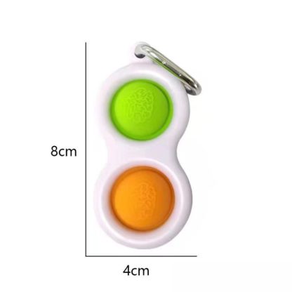 3 PCS Finger Bubble Music Key Buckle Baby Mental Development Can Press The Practice Board Finger Decompression Press Key - Image 3