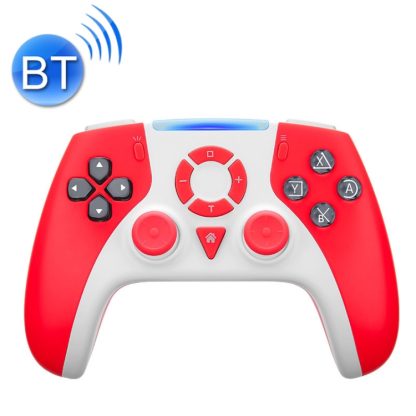 S02 Wireless Bluetooth Burst 6-Axis Gyroscope Game Handle For Switch Pro(Red)