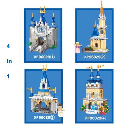 XP96029A Fairy Tale Castle Small Particles High Difficulty Puzzle Building Blocks Toy - Image 3