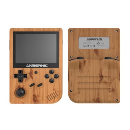 ANBERNIC RG351V 3.5 Inch Screen Linux OS Handheld Game Console (Wood Grain) 16GB