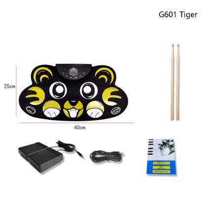 Children Hand Roll Electronic Drum DTX Game Portable Drum(G601 Tiger) - Image 2