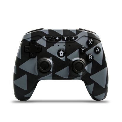 Wireless 6-Axis Gamepad Bluetooth Dual Vibration Controller For Switch Pro, Product color: Black Camouflage + Black Butt