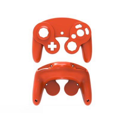 2 PCS Game Single Point Handle Shell Replacement Shell Handle Repair Parts For Nintendo NGC(Orange)