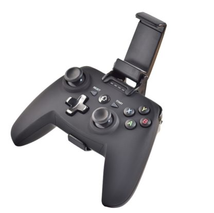 CX-X1  2.4GHz + Bluetooth 4.0 Wireless Game Controller Handle For Android / iOS / PC / PS3  Handle + Bracket (Black)