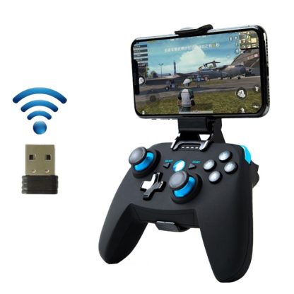 CX-X1  2.4GHz + Bluetooth 4.0 Wireless Game Controller Handle For Android / iOS / PC / PS3 Handle + Bracket+ Receiver (B