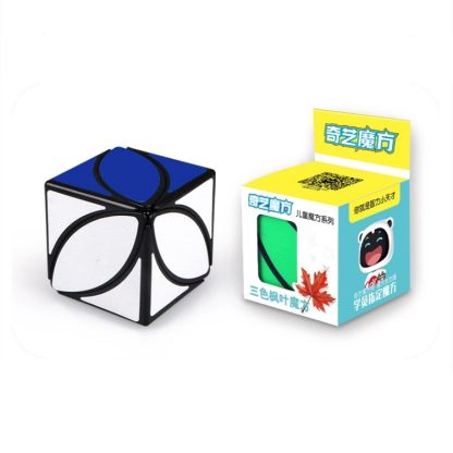 2 PCS Early Education Puzzle Cube Toy For Children Three-color Maple Leaf - Image 2