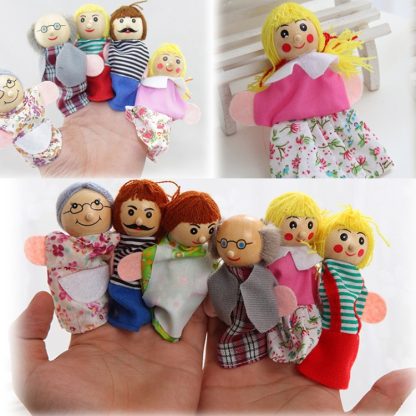 A601 Family Finger Doll Puzzle Early Childhood Parent-Child Story Toy - Image 2