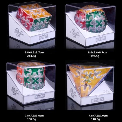 Transparent Gear Series Third-Order Magic Cube Transparent Gear Pyramid - Image 3