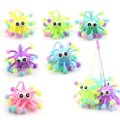 3 PCS Vent Ball Children Toys Light Ball Snowflake Pinch Funny, Color Random Delivery, Size: Small - Image 2