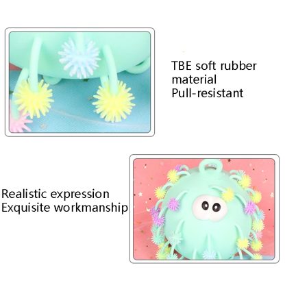 3 PCS Vent Ball Children Toys Light Ball Snowflake Pinch Funny, Color Random Delivery, Size: Small - Image 3