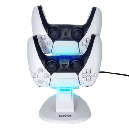 OIVO IV-P5234 Gamepad Aircraft Two-Seater Charger For PS5(White) - Image 2