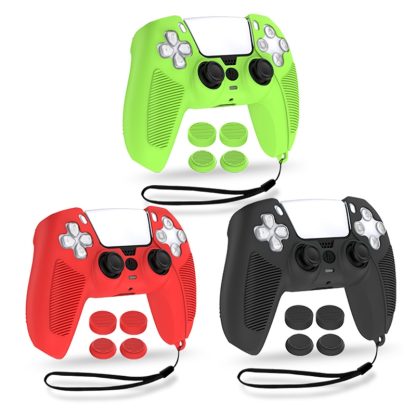 V1-1 Game Console & Remote Control Rocker Cap Silicone Protective Cover For PS5(Green) - Image 2