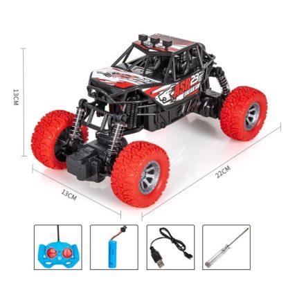 Remote Control Car Drifting Climbing Four-Wheel Drive Off-Road Vehicle Toy For Children, Colour: SUV Red - Image 2