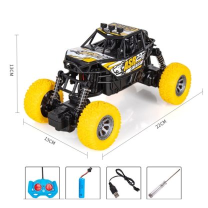 Remote Control Car Drifting Climbing Four-Wheel Drive Off-Road Vehicle Toy For Children, Colour: SUV Yellow - Image 2