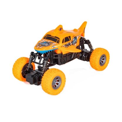 Remote Control Car Drifting Climbing Four-Wheel Drive Off-Road Vehicle Toy For Children, Colour: SUV Shark Orange