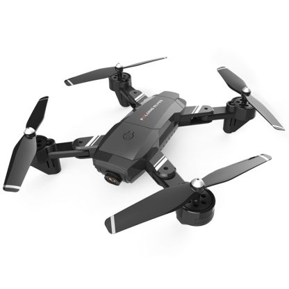 OSHIONO Folding UAV HD Aerial 4K Long Endurance Gesture Four-Axis Remote Control Aircraft, Colour: Black 1080P