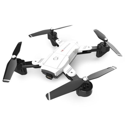 OSHIONO Folding UAV HD Aerial 4K Long Endurance Gesture Four-Axis Remote Control Aircraft, Colour: White 1080P