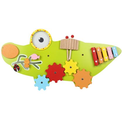 Children Early Education Puzzle Wall Toys Wall Games Montessori Teaching Kids, Style: Crocodile