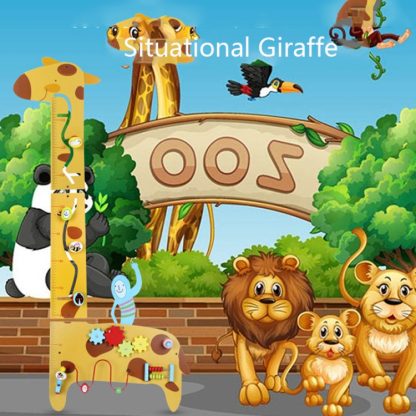 Children Early Education Puzzle Wall Toys Wall Games Montessori Teaching Kids, Style: Giraffe - Image 3