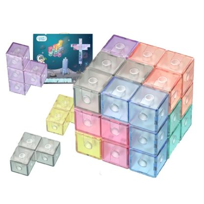 Magnetic Building Blocks Cube Cube Assembling Toys For Children, Colour: Hardcover - Image 3