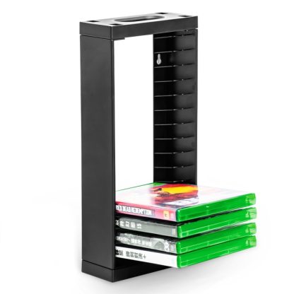 DOBE TYX-0659 Host Single-Layer Game Disc Storage Rack Wall-Mounted Storage Disc Rack Suitable For XBOX Series S / X(Bla