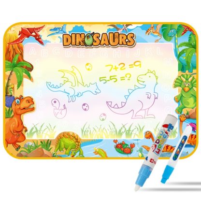 Children Luminous Magic Graffiti Water Drawing Mat, Size: 100 x 70cm, Style: 2 Pens Set