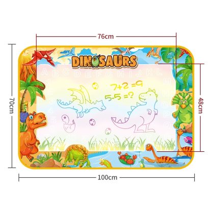 Children Luminous Magic Graffiti Water Drawing Mat, Size: 100 x 70cm, Style: 2 Pens Set - Image 2