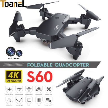 S60 4K Dual Camera Folding Drone Aerial Photography Remote Control Quadcopter, Model: Standard Without Camera (Color Box - Image 3