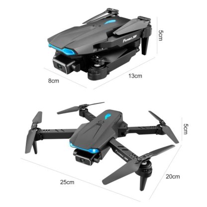 S89 4K HD Aerial Folding UAV Air Pressure Fixed Altitude Remote Control Quadcopter, Model: 4K 2 Camera 1 Battery (Black) - Image 3