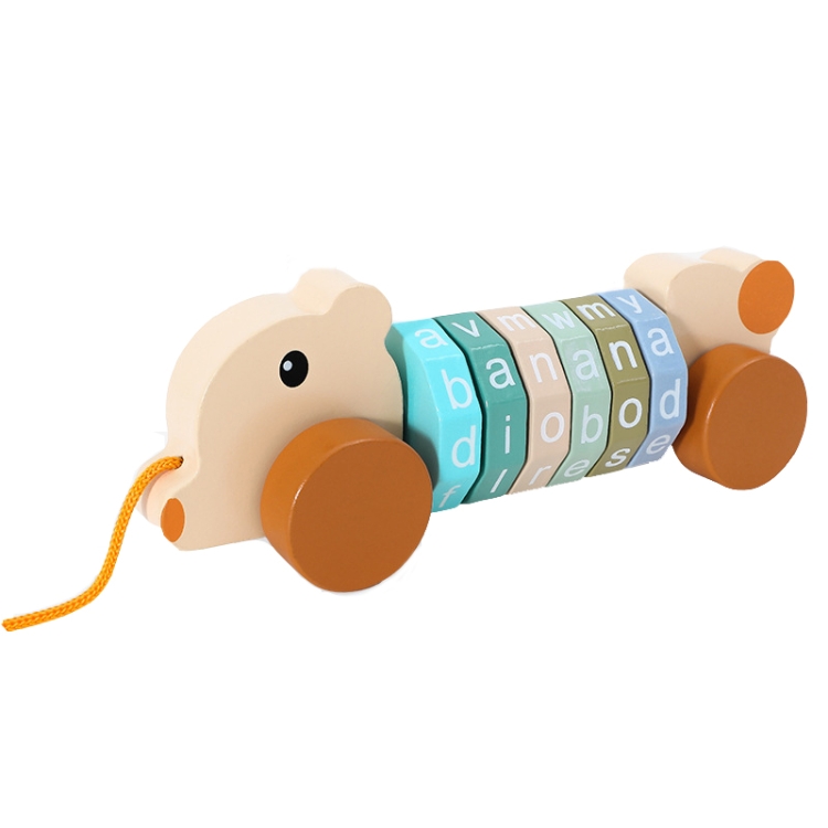 Children Number Puzzle Arithmetic Multicolor Rotating Shaft Baby Early Education Wooden Teaching Kids, Style: Bear Blue