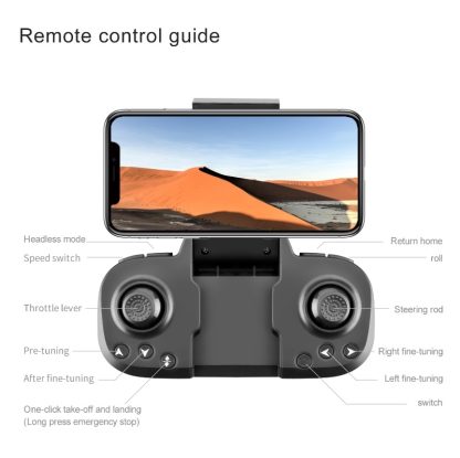 S68 4K Mini Folding Remote Control Drone Air Pressure Fixed Altitude Quadcopter For Aerial Photography, Model: 1 Battery - Image 3