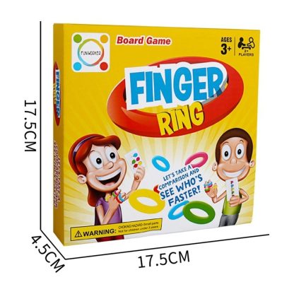 Finger Ring Game Rubber Finger Ring Board Game Toy Parent-Child Interactive Toy - Image 3