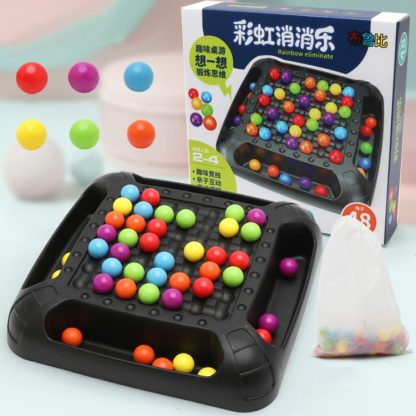 2 PCS Rainbow Eliminating Music Puzzle Toys Children Fun Chess Early Education Parent-Child Board Game, Colour: Thicken