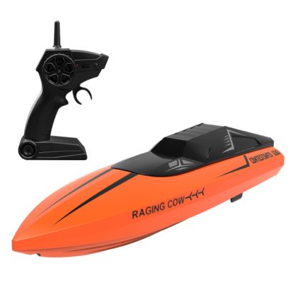 Wireless Electric Remote Control Boat Children Toy Mini Water Speedboat, Colour: Orange