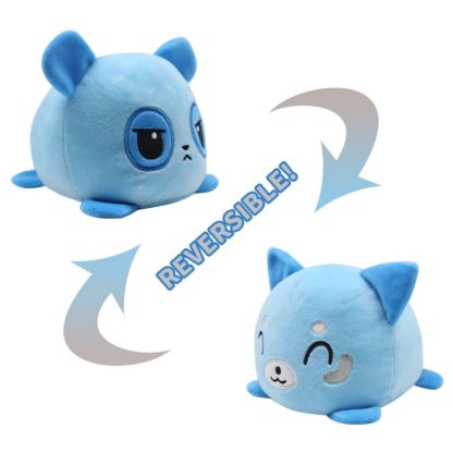 2 PCS Cute Plush Flip Toy Double-Sided Doll(Blue Panda) - Image 2