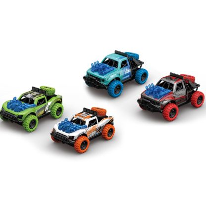 Sound And Light Pull Back Car Off-Road Vehicle Light Music Collision Catapult Climbing Car(G1211D Blue / Silver) - Image 2