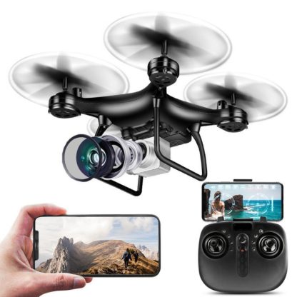 TXD-8S HD Aerial Photography UAV Quadcopter Remote Control Aircraft,Version: Standard Edition (Black)