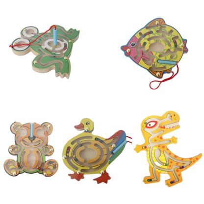 3 PCS Magnetic Ball Maze Children Early Education Intellectual Toys(Overlon Dragon) - Image 2