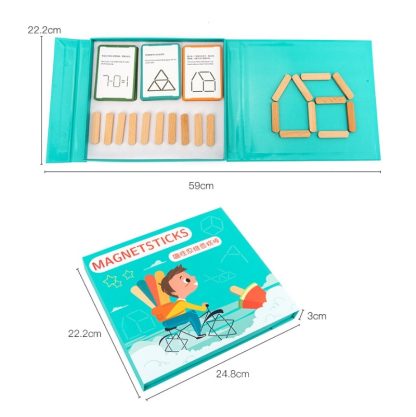 Children Geometry Construction Magnetic Ice-Cream Sticks Thinking Logic And Concentration Training Toys(XHN-54121) - Image 3