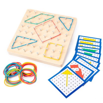 Monsthetic Nail Board Space Imagination Graphic Cognition Kindergarten Early Education Puzzle Toys(Nail Board)