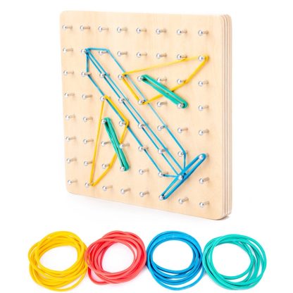 Monsthetic Nail Board Space Imagination Graphic Cognition Kindergarten Early Education Puzzle Toys(Nail Board) - Image 2